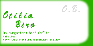 otilia biro business card